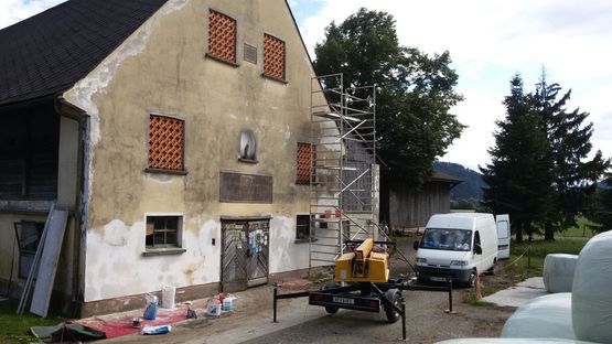 Fassade wird gestaltet